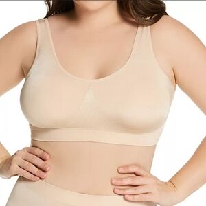 NEW Wacoal B. Smooth Wireless Padded Bralette In Sand Size 44 NWT